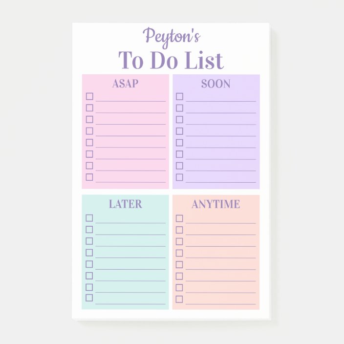 to do list post it