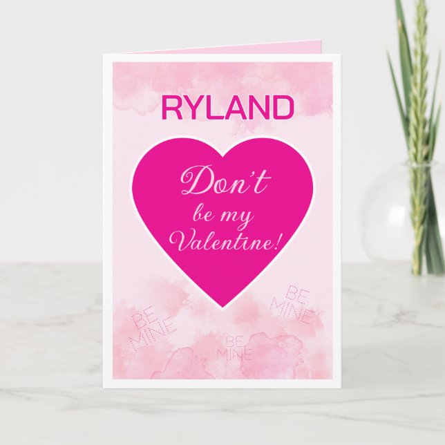 Personalized Fun Valentine Folded Greeting Card (Front)