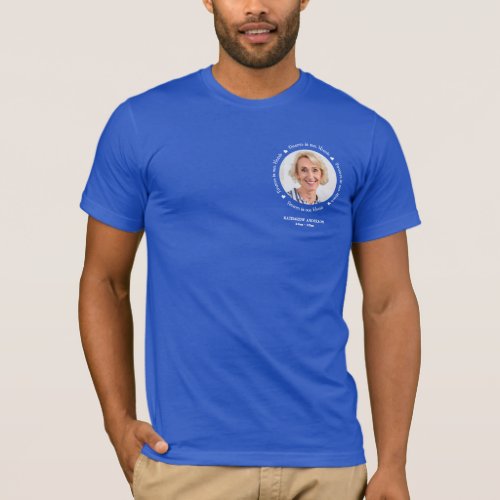 Personalized Funeral Forever In Our Hearts Photo T_Shirt