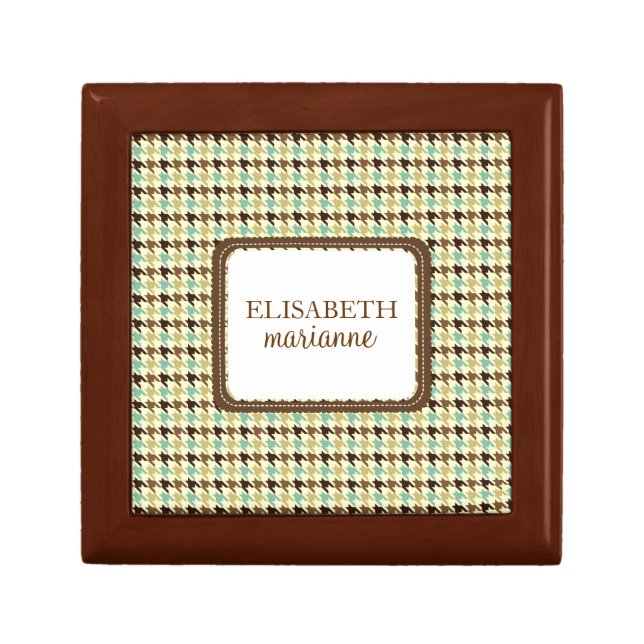 Personalized Funky Chic Keepsake Box (Front)