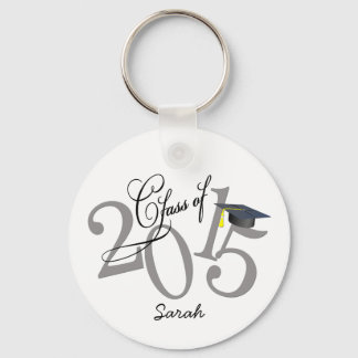 Personalized Funky Class of 2015 Keychain