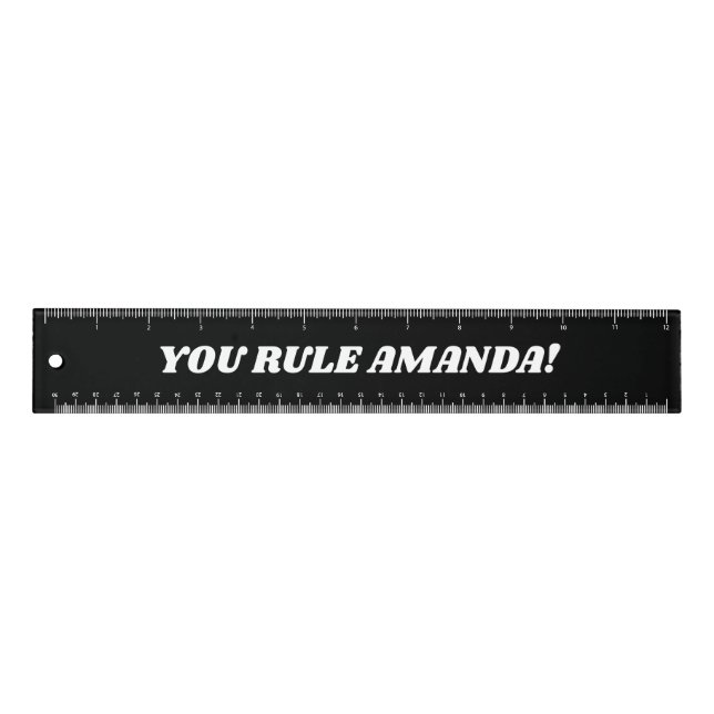 Personalized funny 12 inch ruler for school (Front)