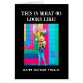 Personalized Funny 40th Milestone Birthday (Front)