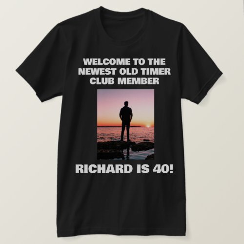 Personalized Funny 40th Milestone Birthday T_Shirt