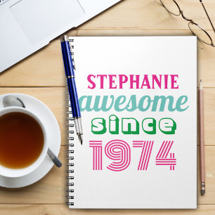 Personalized funny 50th birthday quote  notebook