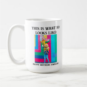 Personalized Funny 50th Milestone Birthday Coffee Mug
