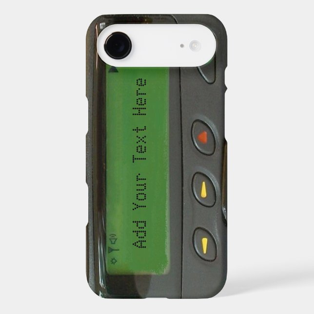 Personalized Funny 90s Old School Pager Case-Mate iPhone Case (Back)
