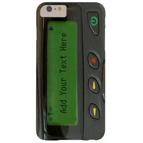 Personalized Funny 90s Old School Pager Barely There iPhone 6 Plus Case