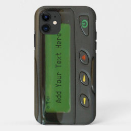 Personalized Funny 90s Old School Pager iPhone 11 Case