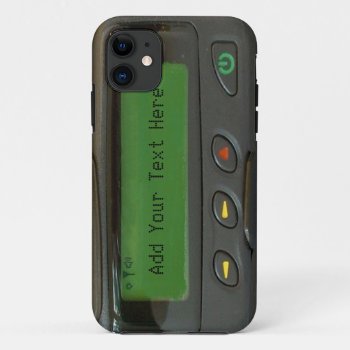 Personalized Funny 90s Old School Pager Iphone 11 Case by CityHunter at Zazzle