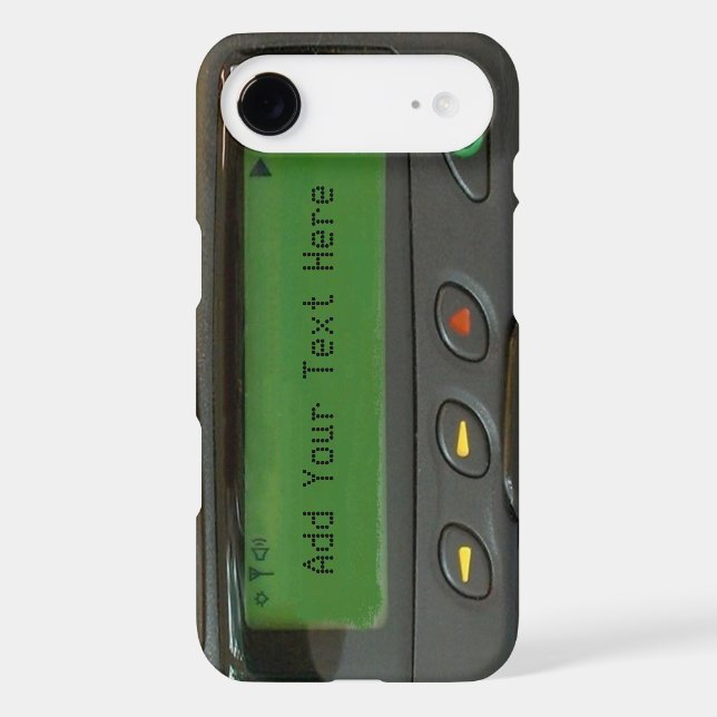 Personalized Funny 90s Old School Pager Case-Mate iPhone Case (Back)
