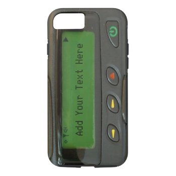 Personalized Funny 90s Old School Pager Iphone 8/7 Case by CityHunter at Zazzle