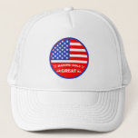 Personalized Funny American Golf Player Trucker Hat
