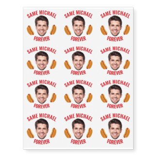 Personalized Funny Bachelorette with Photo & text  Temporary Tattoos