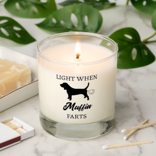 Personalized Funny Beagle Farts Scented Candle