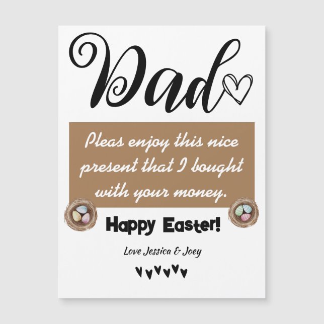 personalized funny best dad, happy easter family (Front)