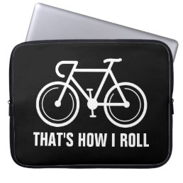 Personalized funny bicycle logo Neoprene 15 inch Laptop Sleeve