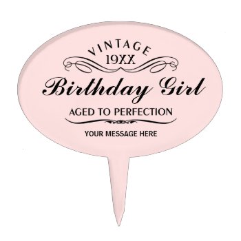 Personalized Funny Birthday Cake Topper by giftcy at Zazzle