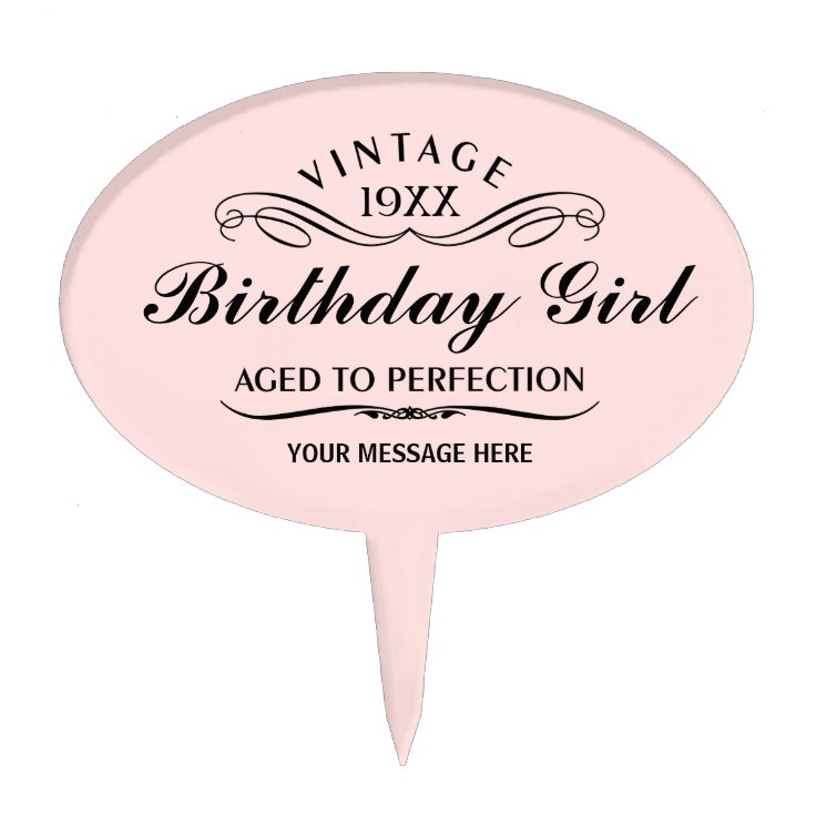 Personalized Funny Birthday Cake Topper Zazzle