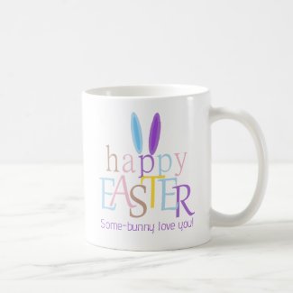 Personalized Funny Bunny Happy Easter Lilac Purple