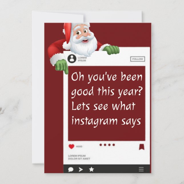 personalized funny Christmas  card (Front)