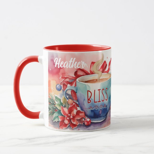 Personalized Funny Christmas Coffee Mug (Left)