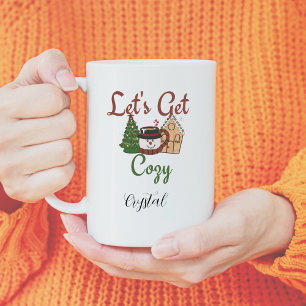 personalized funny Christmas coffee saying Coffee Mug
