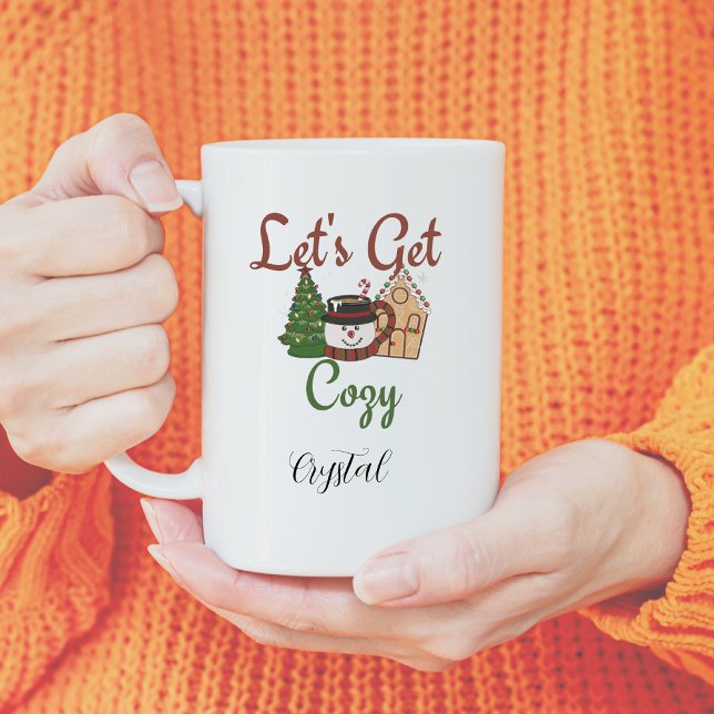 personalized funny Christmas coffee saying Coffee Mug (Creator Uploaded)