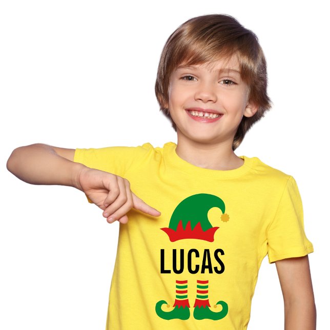 Personalized Funny  Christmas Elf   T-Shirt (Creator Uploaded)