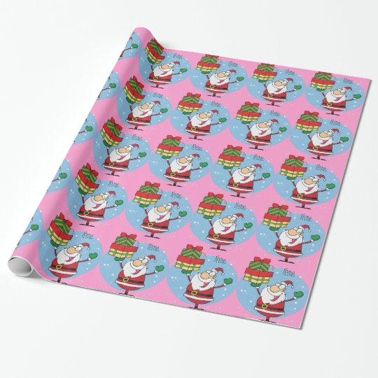 Personalized Funny Christmas gift idea cartoon Wrapping Paper | Zazzle.com