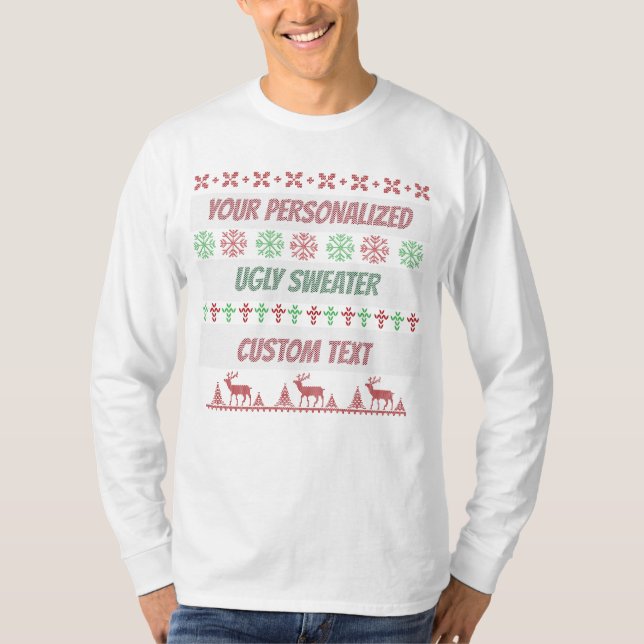 Personalized Funny Christmas Ugly Sweater (Front)