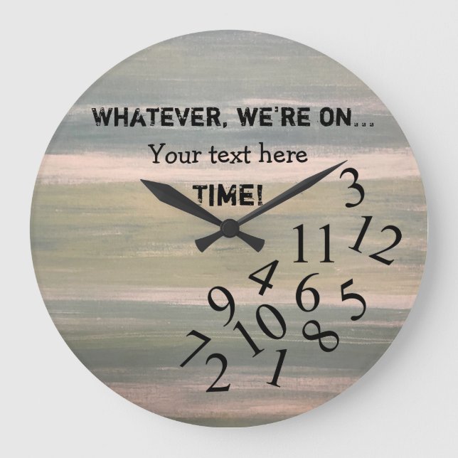 Personalized Funny Clock with Jumbled Numbers (Front)