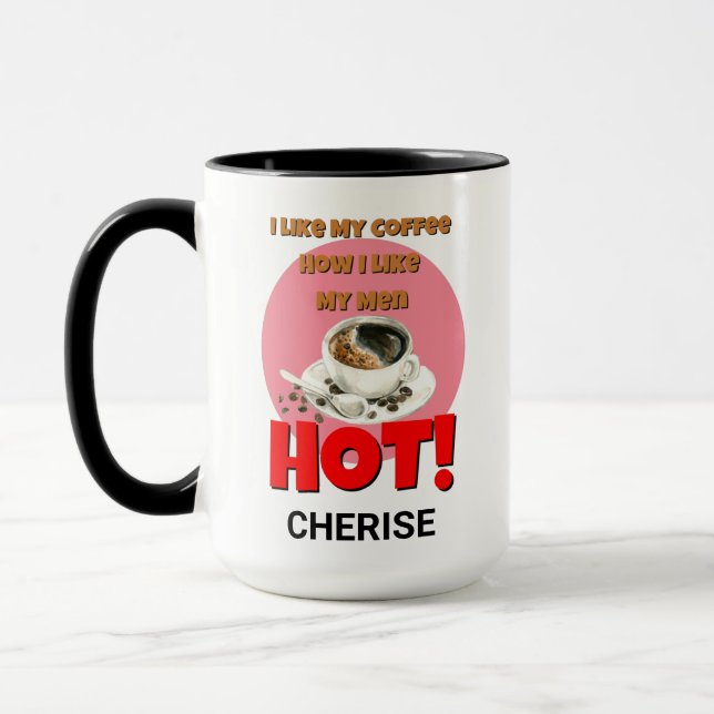 Personalized Funny Coffee Quote Mug (Left)