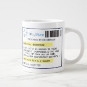 Personalized Funny Coffee/Tea Prescription Giant Coffee Mug | Zazzle