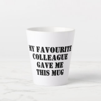 Personalized Funny Colleague Gift Secret Santa Latte Mug