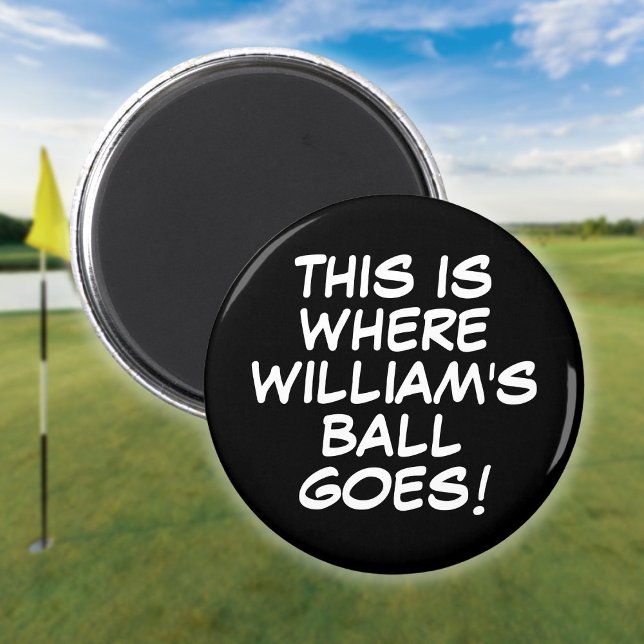 Personalized Funny Comic Book Golf Ball Marker Magnet (Personalized Funny Comic Book Golf Ball Marker Magnet)