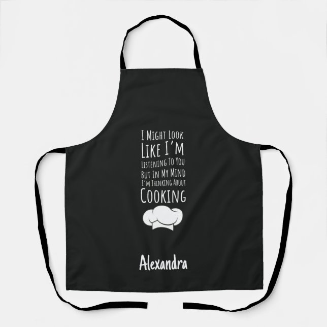 Personalized Funny Cooking Gifts Humor Mother Apron (Front)