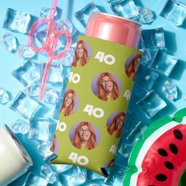 Personalized Funny Custom Birthday Party Favors Seltzer Can Cooler (In Situ Summer)