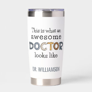 Personalized Funny Doctor Gifts   Awesome Doctor Insulated Tumbler