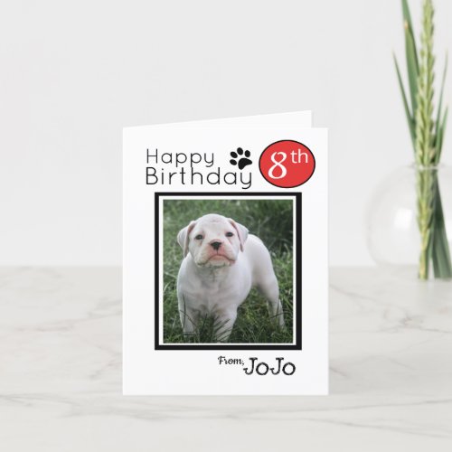 Personalized Funny Dog Birthday Cards _ Boxer Pup