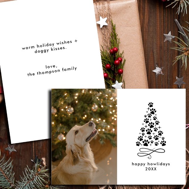 Personalized Funny Dog Picture Christmas Photo Holiday Card (Creator Uploaded)