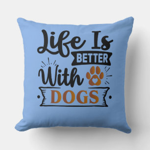 Personalized Funny Dog Quote Designs Throw Pillow