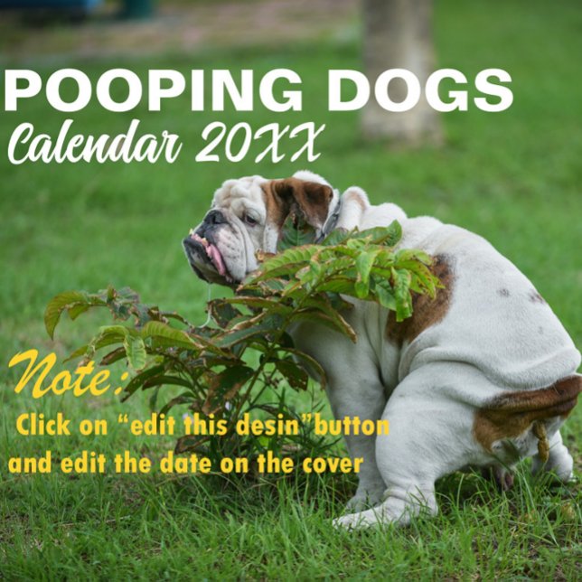 Personalized Funny Dogs Pooping Calendar 2025 (Creator Uploaded)