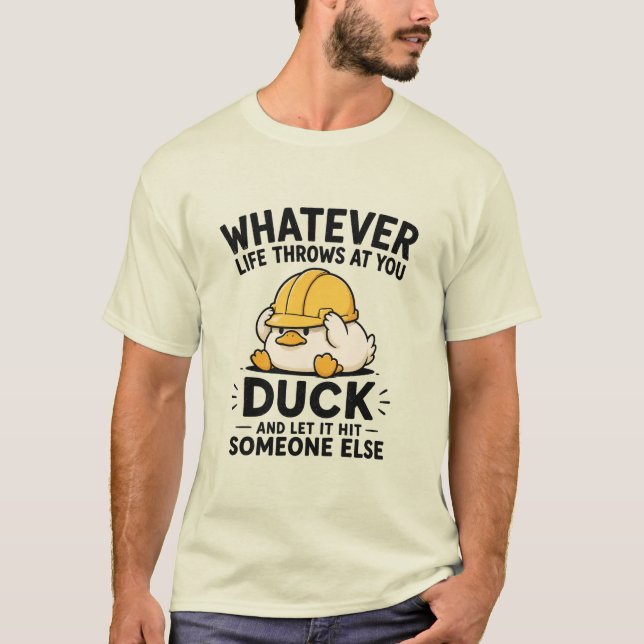 Personalized Funny Duck Mens T-Shirt (Front)