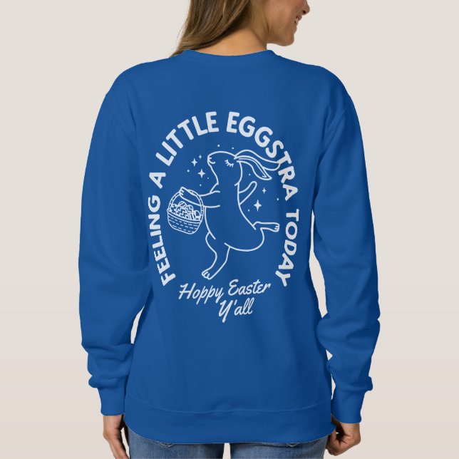 Personalized Funny Easter Bunny Shirt with Name (Back)