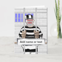 Personalized funny face Convict template