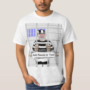 Personalized funny face Convict template T-Shirt