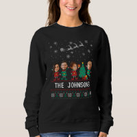 Personalized Funny Face Photo Christmas Elf Family