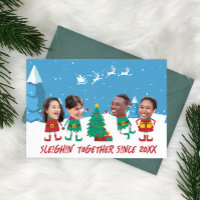 Personalized Funny Face Photo Christmas Elf
