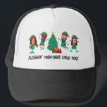 Personalized Funny Face Photo Christmas Elf Trucker Hat<br><div class="desc">Get into the festive spirit with our Family and Friends Custom Elf Face Matching T-shirts for Christmas! Personalize the T-shirt with adorable elf designs, and add your family’s faces to make it uniquely yours. This shirt is perfect for family photos or holiday gatherings. Ideal for family Christmas parties, group events,...</div>